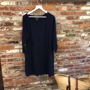 Lilly Pulitzer navy shirt dress
